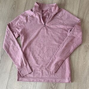 Figs Mauve Salta 1/4 zip Pullover